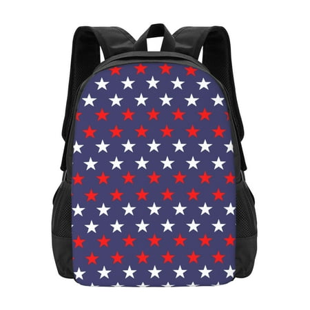DouZhe Lightweight Backpack, Usa America Stars Prints Travel Outdoor Hiking Bag School Bookbag Casual Daypack Backpacks for Women Men