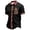 A-Black299, variant on Men's Graphic Short-Sleeve Shirt Embroidered Mexican-Inspired Button-Down Shirt