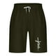 thumbnail image 4 of Mens Casual Shorts Lace-Up Elástico Cintura Bolsillo Ejercicio Fitness Hogar Pantalones de Media Longitud para Diario, 4 of 4