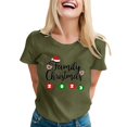 thumbnail image 3 of Gibobby Tops navideños para Mujer Camiseta de manga corta con cuello redondo y estampado de Navidad para mujer(AG,XG), 3 of 5
