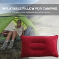 thumbnail image 3 of Almohadas de aire inflables portátiles PVC Camping Travel Sleep Cojín rojo, 3 of 6