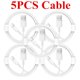 thumbnail image 1 of Cable de carga TPE para móvil, accesorio de sincronización de datos para iPhone XS Max, X, XR, SE, 5S, 5C, 5, 11, 12, 13, 14 Pro, iPad 6S, 6, 7, 8 Plus, lote de 5 unidades, 1 of 4