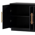 thumbnail image 5 of ModFusion 70" Fluted TV Console with 4 Storage Doors, Suitable for TVs Up to 80 Inch, Modern Media Cabinet for Living Room and Apartment, Black, 5 of 5