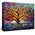 thumbnail image 2 of Puzzle PICKFORU - Vidriera con forma de árbol de la vida (1000 piezas), 2 of 8