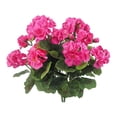 thumbnail image 3 of 2 Uds. Arbusto Geranio Artificial 12 6 Pulgadas Flores Imitación No Tejidas (rosa) Rojo, 3 of 4