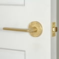 thumbnail image 4 of Viaggio Clomlnbrz_Prv_234_Rh Motivo Right Handed Solid Brass Privacy Door Lever Set -, 4 of 7