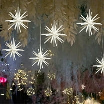 Christmas Hanging Decorations for Xmas Tree Christmas Decoration Hanging Christmas Tree Decoration Hanging Champagne Color White Transparent Exploding Star Christmas Decor