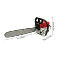 thumbnail image 4 of 20 Inch 2 Stroke 52CC Gasoline Powered Wood Cutting Pruning  Chainsaw 7500rpm for DIY Crafts, Ranches, Farms, 4 of 14