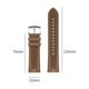 thumbnail image 2 of Correa de reloj de cuero de 22 mm de ancho Diseño clásico Se adapta a múltiples tamaños de muñeca Ajuste cómodo Correa de repuesto con estilo, 2 of 5