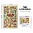 thumbnail image 4 of 1000 pcs Food illustration 1000 piece puzzle for adults,Funny Artwork for Adults,Unique and Beautiful Design,Classic Food Wooden Puzzles 1000 Piece,Great for Relaxation and Display for Puzzle Lovers, 4 of 6
