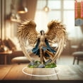 thumbnail image 4 of Desktop Ornament Acrylic Tabletop 2D Angel Wall Decorations for Home Desktop Design, 4 of 5