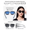 thumbnail image 6 of Polarized Fit Over Sunglasses for Men Women, UV400 Over Glasses Sunglasses, Lightweight 24g TR90 Oversize Fitover for Driving Fishing, 6 of 7