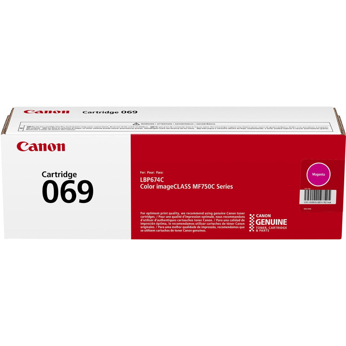 Canon, Toner Cartridge, Black, 069 High Capacity, for Laser