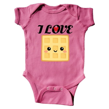 

Inktastic Waffle Lover I Love Waffles Gift Baby Boy or Baby Girl Bodysuit