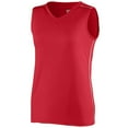 thumbnail image 2 of Augusta M Girls Storm Jersey Red/White 1351, 2 of 2