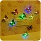 thumbnail image 2 of La decoración de la mariposa del LED enciende la luz de la noche colorida de Butterfl 3D, 2 of 5