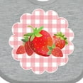 thumbnail image 4 of Inktastic Strawberries on Checkered Background Boys or Girls Baby Bib, 4 of 4