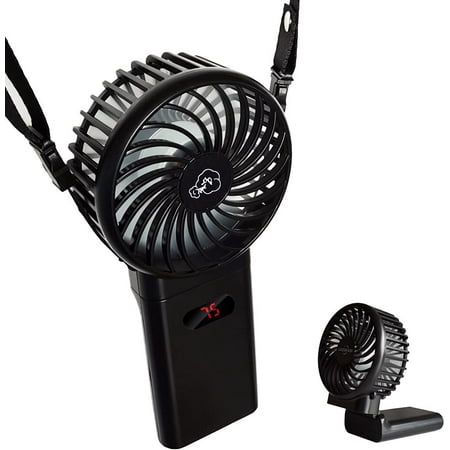 

Mini Handheld Fan Portable Foldable USB Fans with Smart Led Digital Display Quiet Small Desk Fan with 4 Speed Personal Rechargeable 4000mAh Battery Operated Fan for Office Outdoor Sport Home Traveling