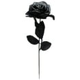 thumbnail image 2 of Red Artificial Latex Rose with Silver Powder for Halloween Dark Wedding Home Decor, 2 of 2