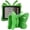 Green, variant on REQO iPad 9th 8th 7th Generation Case Kids Girls, Cute Butterfly Shockproof EVA Foam Super Protection Stand Cover for iPad 2021 2020 2019 10.2" and iPad Air 3 Pro 10.5"