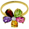 thumbnail image 2 of Galaxy Gold 2.22 Carat 14k Solid Yellow Gold Ring Natural Diamond Multi Gemstones (8.5), 2 of 2