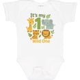 thumbnail image 3 of Inktastic First Birthday Safari Jungle Animals Boys or Girls Baby Bodysuit, 3 of 5