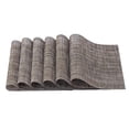 thumbnail image 5 of deevoka 6 Pieces Dining Placemat PVC Decoration Placemats for Kitchen Family Dinners Khaki, 5 of 9