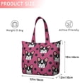 thumbnail image 4 of Cute Bulldogs Travel Tote Bags for Women Carry On,Large Weekender Bags for Women Travel,Multi Functional Duffle Bag for Work,Shopping,Sports, 4 of 5