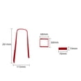 thumbnail image 3 of Real Bright Soft Car Interior Carbon Fiber Sticker Decoration3Pcs Red Carbon Fiber Console Gear Shift Cover For Lexus RC300/350/200tAuto Car Protection Interior Accessories, 3 of 8