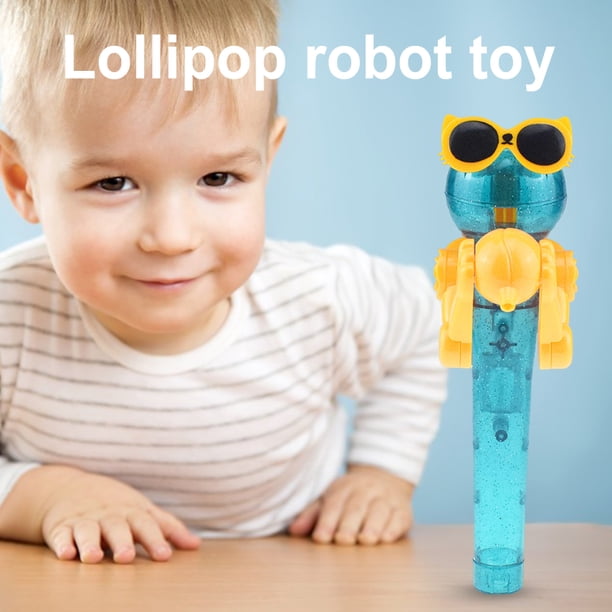 Juguete Relajante Novedoso. Soporte para Robot Lollipop, novedad, juguete relajante, soporte para almacenamiento de dulces, regalos creativos bonitos