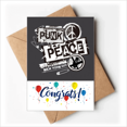 thumbnail image 1 of Tarjeta de felicitación Unbranded Punk de Nueva York muestra patrón anti guerra 10 tarjetas + 10 Sobre, 1 of 4