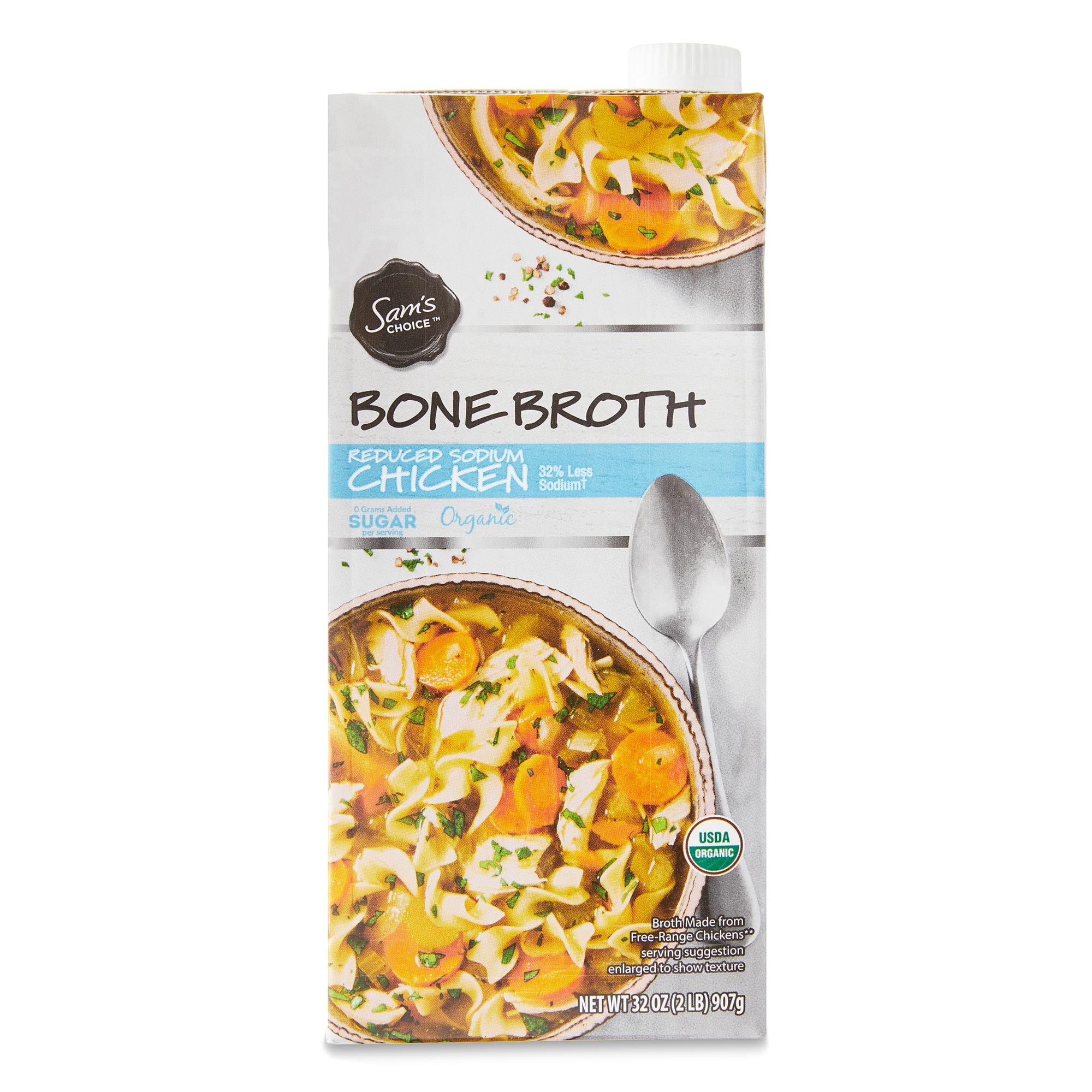 Sam's Choice Bone Broth Reduced Sodium, Chicken, 32 oz