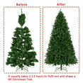 thumbnail image 5 of Yaheetech Clear 850 LED Lights Green Prelit Spruce Artificial Pine Christmas Tree, with Foldable Stand including 2160 Branch Tips 9', 5 of 8