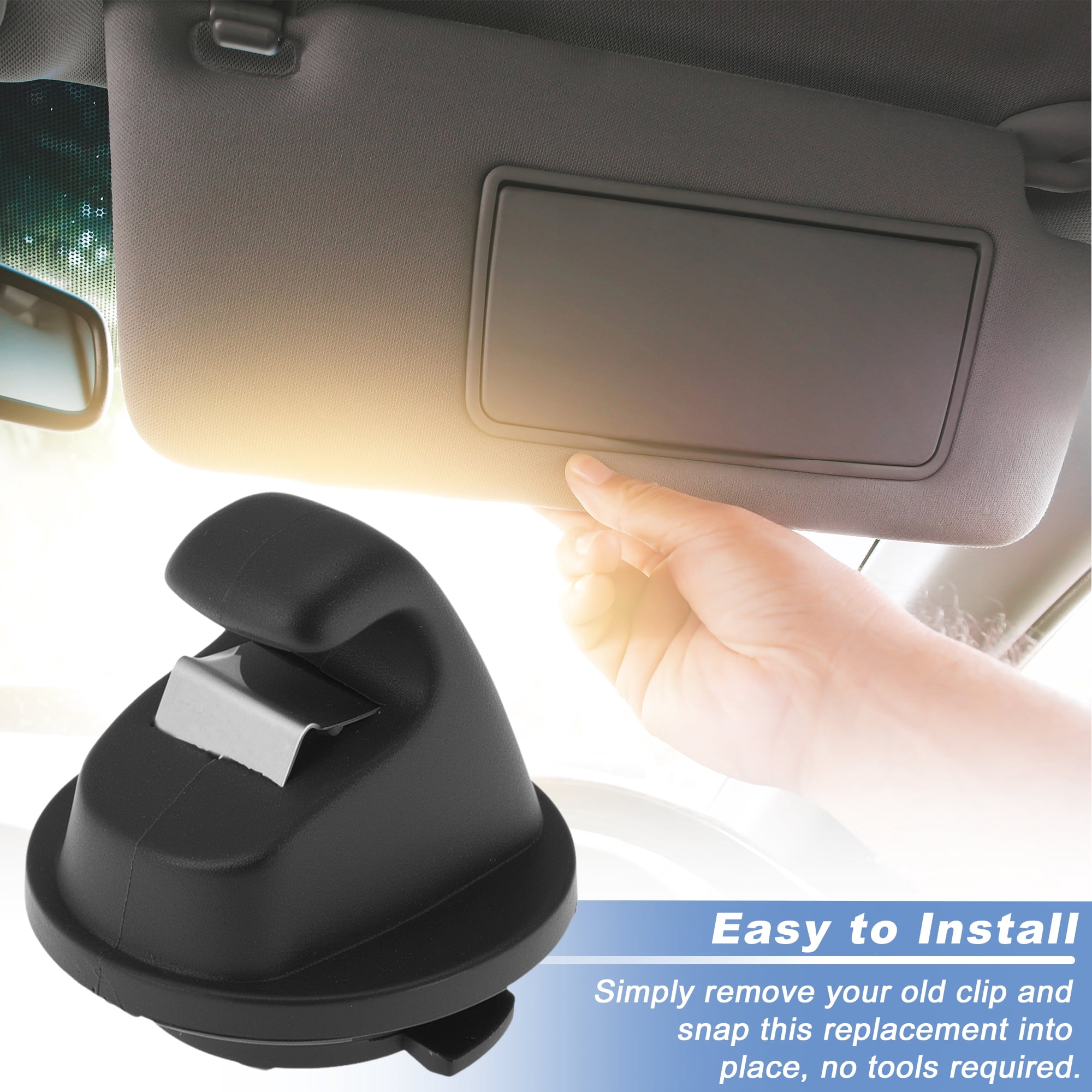 Unique Bargains Sun Visor Clip for Volkswagen Tiguan,  Atlas 2012-2024 Models Black