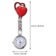 thumbnail image 4 of SHISUYAN Heart Shaped Watch Waterproof Pocket Watch Fashion Creative Hanging Watch for Decor Use (Red), 4 of 8