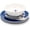 One Size, variant on 12 Piece Melamine Dishware Set - Features Blue and White Nautical Design - Includes 4 Bowls, 4 Salad Plates, & $ Dinner Plates - Dishwasher Safe Dish Set (41951)