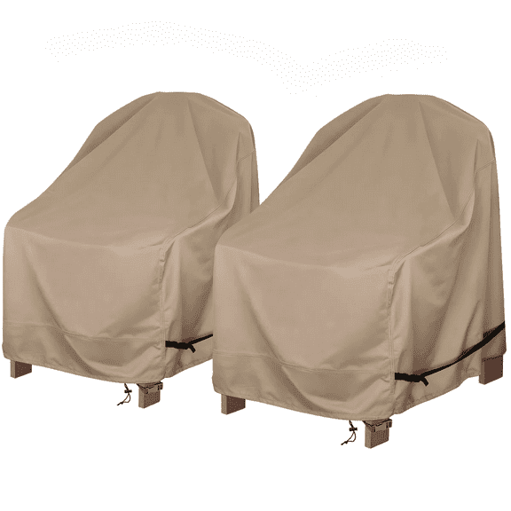Limerenc 31"x28"x36" Patio Chair Covers, Waterproof, Heavy-Duty Windproof Fabric, 2 Count