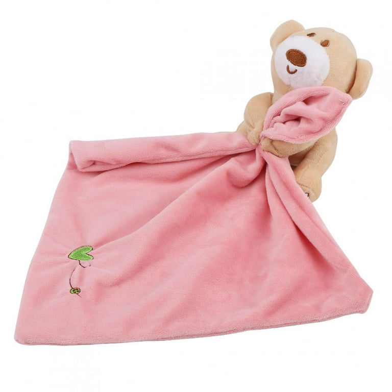 WALFRONT Lovely Bear Plush Soother Security Blanket Soft Baby Kids