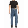 thumbnail image 6 of FULL BLUE 5 Pocket Flannel Lined Denim Jeans, Relaxed Fit, Sits At Waist, Light Wash, 44x30, 6 of 6