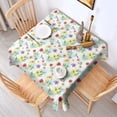 thumbnail image 2 of Pioneer Flower Floral Print Pattern Square Tablecloth, Waterproof Wipeable Spillproof Washable Table Cover for Home Kitchen Party Decor, 42"x42", 2 of 6