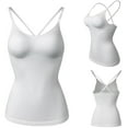 thumbnail image 5 of MISS MOLY Women Camisole with Built-in Bra Cup Strap Supportive Padded Tank Top Layering Cami Undershirt, 5 of 7