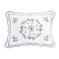 thumbnail image 3 of Modern Heirloom Heather Bedspread Queen White Green Quilted Embroidered Cotton, 3 of 3