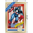 thumbnail image 3 of Marvel Trading Cards - Captain America Wall Poster, 14.725" x 22.375" Framed, 3 of 6