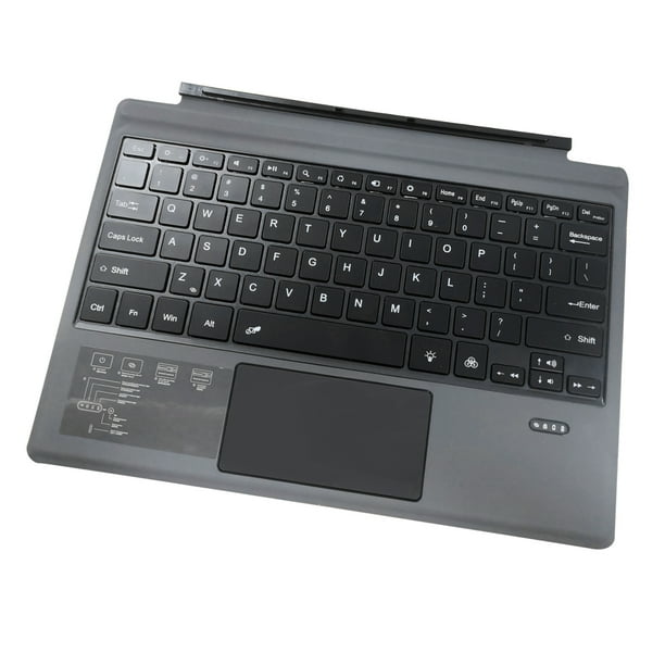Teclado portátil, teclado inalámbrico Bluetooth para teclado con panel táctil Teclado inalámbrico Bluetooth máxima comodidad