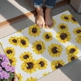 thumbnail image 4 of White Yellow Sunflower Pattern Door Rugs,Washable Non Slip Door Mats Indoor,Decorative Door Mats,Entry Mat Indoor for Entrance,Bedroom,Kitchen,Bathroom,20"x32", 4 of 6