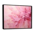 thumbnail image 2 of Designart "Minimal Abstract River In Gold And Pink" Fuschia Floater Framed Canvas Wall Art, 2 of 5