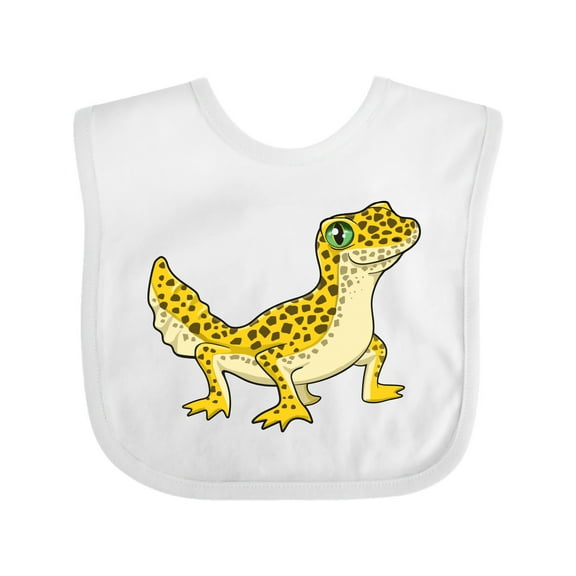 Inktastic Cute Leopard Gecko Boys or Girls Baby Bib