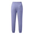 thumbnail image 4 of Aihuaihua Sweatsuits Women 2 Piece Outfit Zip Up Hoodie Matching Drawstring Waist Sweatpants Travel Comfy Lounge Sets (Back Pocket) Light Purple, 4 of 6