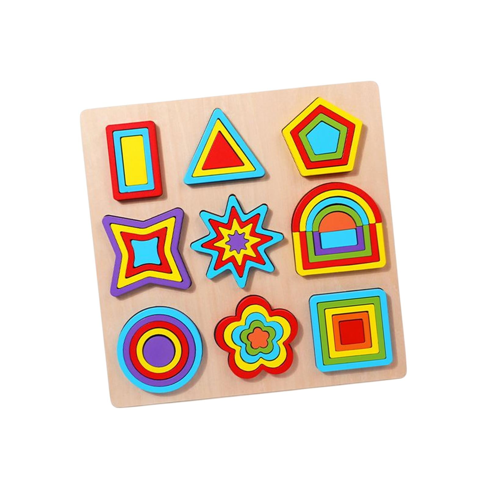 Multicolor Educational Toy Children Wooden Color Matching Board, 6