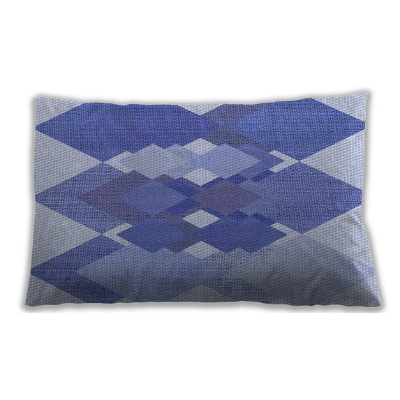 Ahgly Company Outdoor Rectangular Contemporary Lumbar Throw Pillow, 13 inch by 19 inch